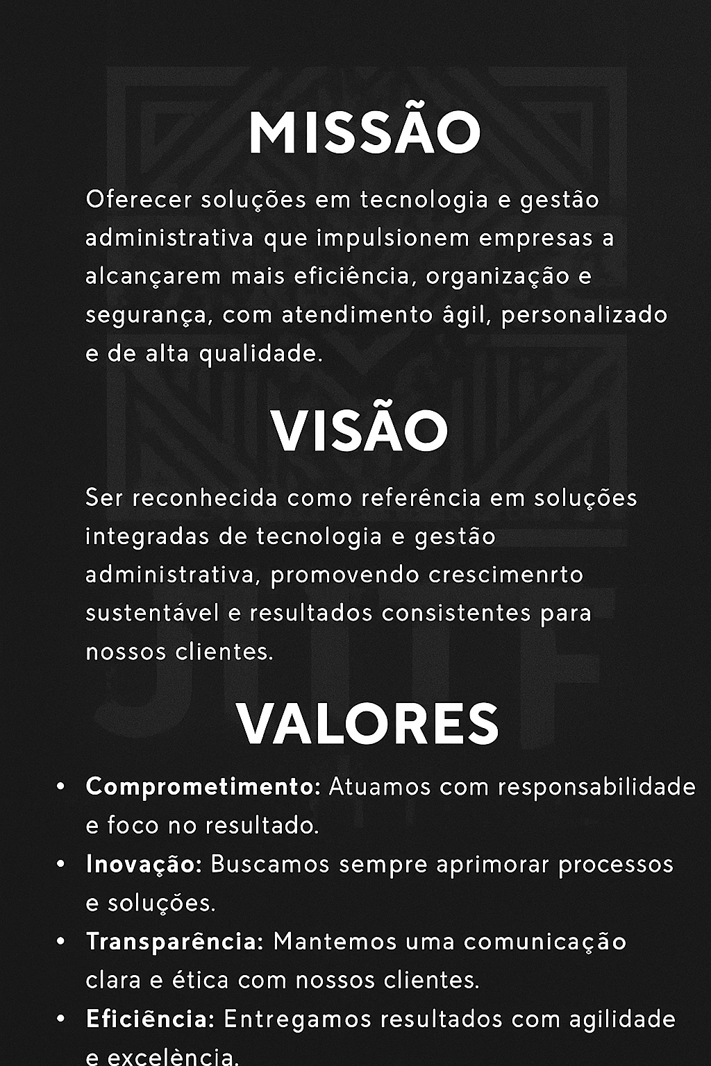 Missão, Visão e Valores